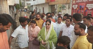 चेयरमैन फात्मा रज़ा ने किया मधुवन कॉलोनी सिविल लाइन का निरीक्षण