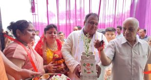 बिसौली: रचित गर्ग के नव निर्मित ‘पुष्पक गृह’ में विधिवत गृह प्रवेश संपन्न