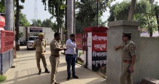 एसपी देहात के.के. सरोज ने बिसौली कोतवाली परिसर में करोड़ों की लागत से बना रहे नए भवन का निरीक्षण किया