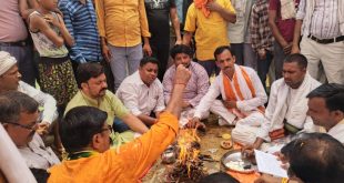 पूर्व मंत्री ने किया कान्हा वृहद गौशाला का शिलान्यास