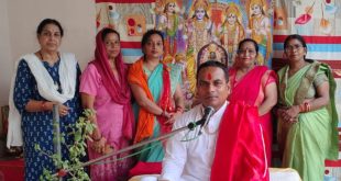 नगर के राधा कृष्ण मंदिर में चल रही श्री राम कथा में मंगलवार को कथा व्यास आचार्य देशपाल भारद्वाज ने राम-सीता विवाह का मनोहारी वर्णन किया